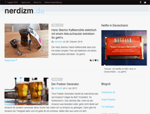 Tablet Screenshot of nerdizm.de